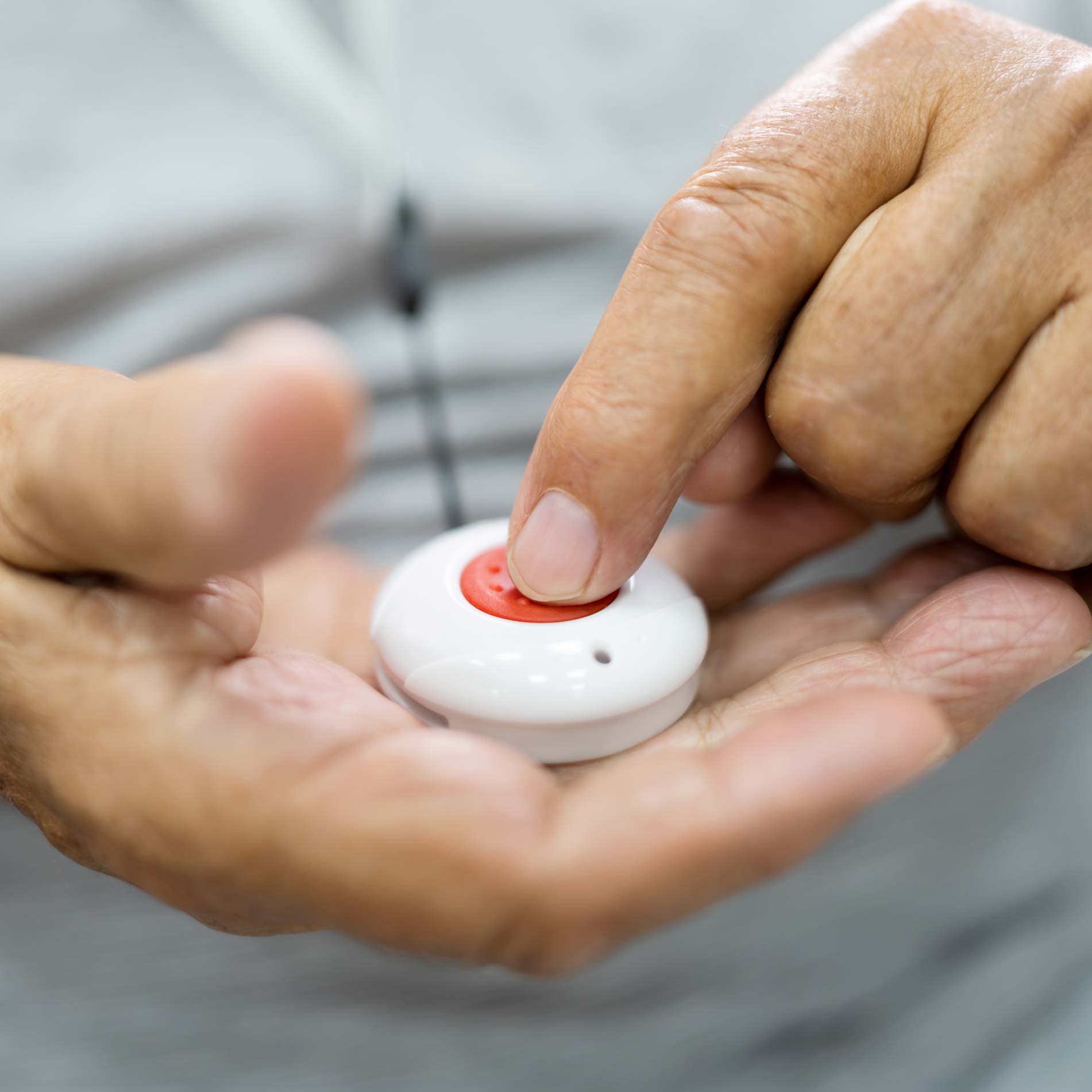 An emergency call button available to Pioneer Ridge residents